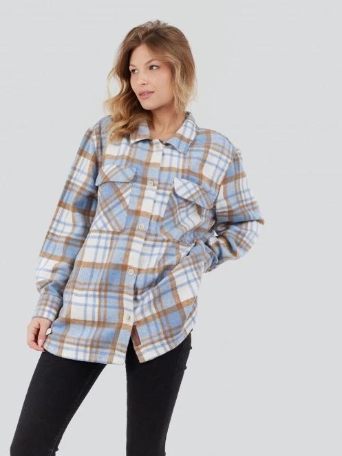 Fundango Ashley Shirt Jacket for women in blue 2
