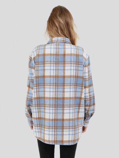 Fundango Ashley Shirt Jacket for women in blue 3