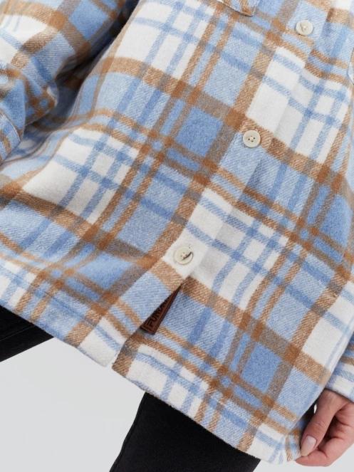 Fundango Ashley Shirt Jacket for women in blue 5