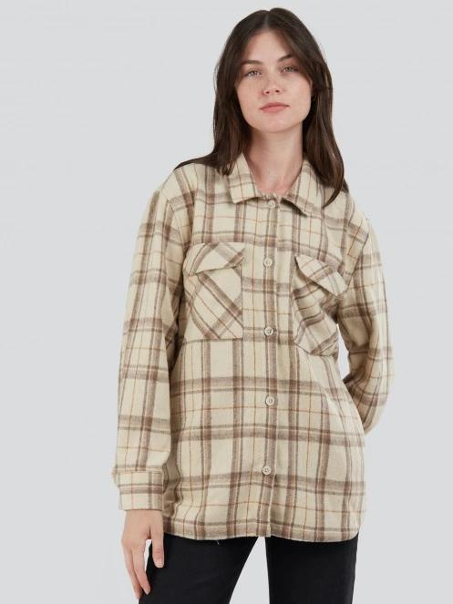 Fundango Ashley Shirt Jacket for women in sand 2