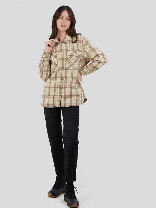 Fundango Ashley Shirt Jacket for women in sand 4