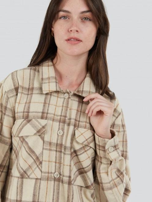 Fundango Ashley Shirt Jacket for women in sand 5