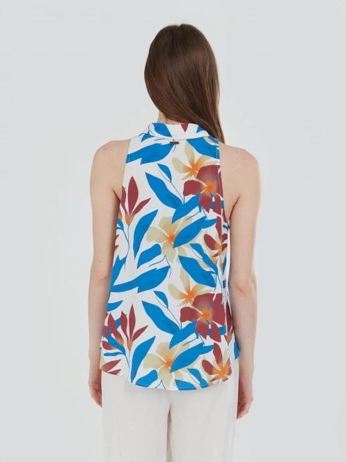 Fundango Myrto Sleeveless Shirt for women in multicolor 3