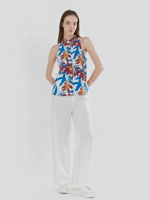 Fundango Myrto Sleeveless Shirt for women in multicolor 4