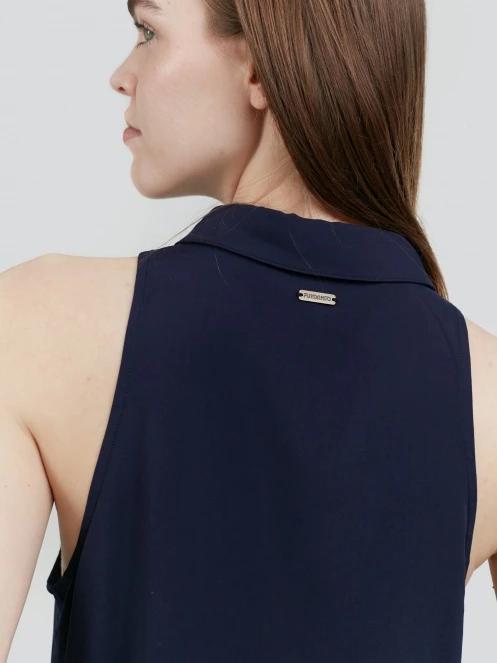 Fundango Myrto Sleeveless Shirt for women in dark blue 7