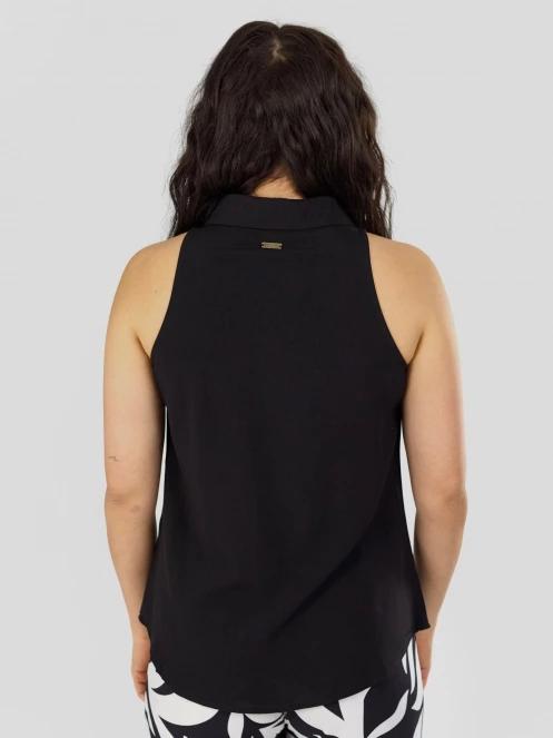 Fundango Myrto Sleeveless Shirt for women in black 3