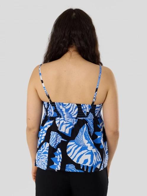 Fundango Victoria Top for women in dark blue 3
