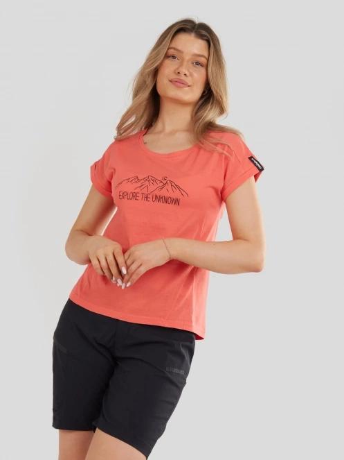 Fundango Atmos T-shirt for women in orange 2