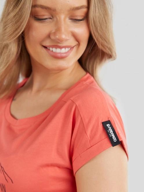 Fundango Atmos T-shirt for women in orange 6