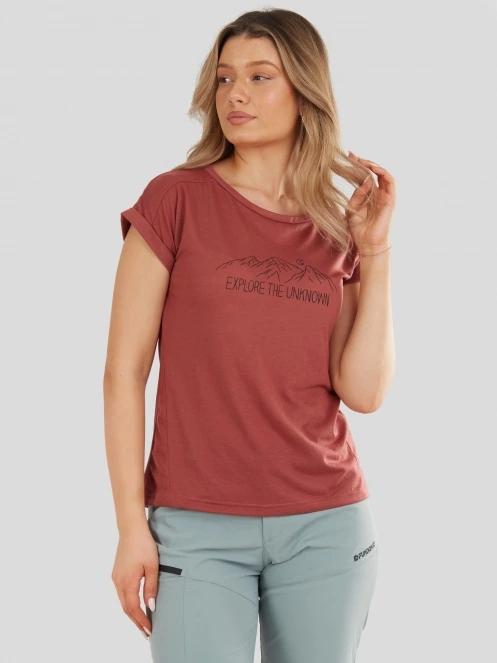 Fundango Atmos T-shirt for women in red 2