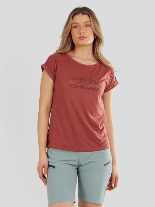 Fundango Atmos T-shirt for women in red 5