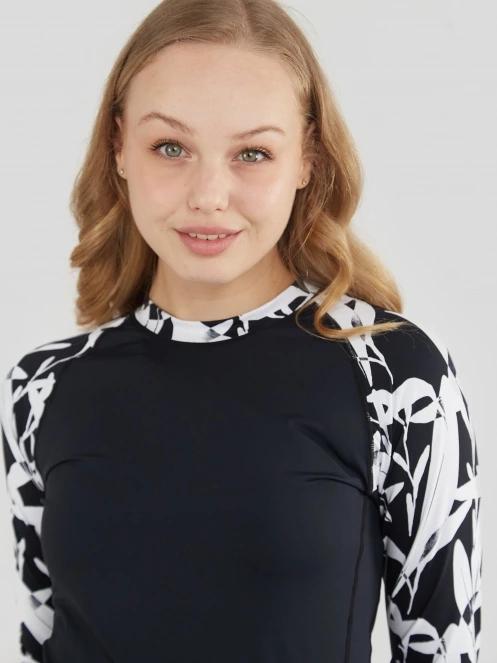 Fundango Joyce Long Sleeve Rashguard for women in black 5