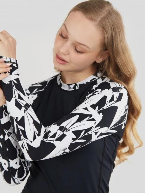 Fundango Joyce Long Sleeve Rashguard for women in black 6