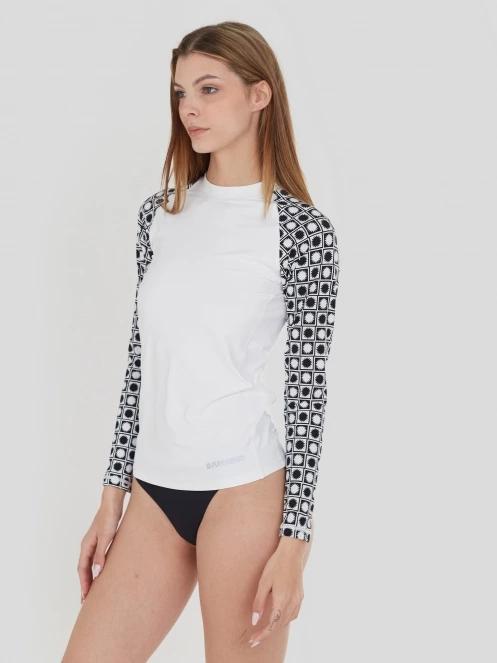 Fundango Joyce Long Sleeve Rashguard for women in white 5