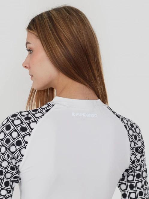 Fundango Joyce Long Sleeve Rashguard for women in white 7