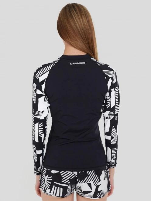 Fundango Joyce Long Sleeve Rashguard for women in black 3