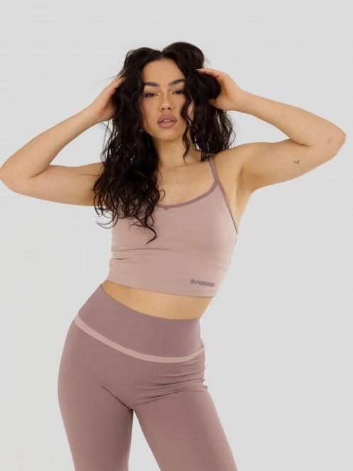 Fundango Aero Crop Top for women in pink 2