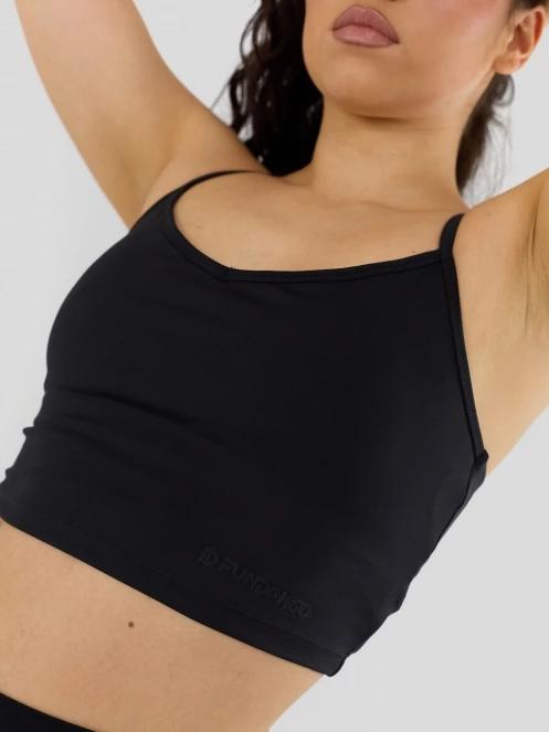 Fundango Aero Crop Top for women in black 6