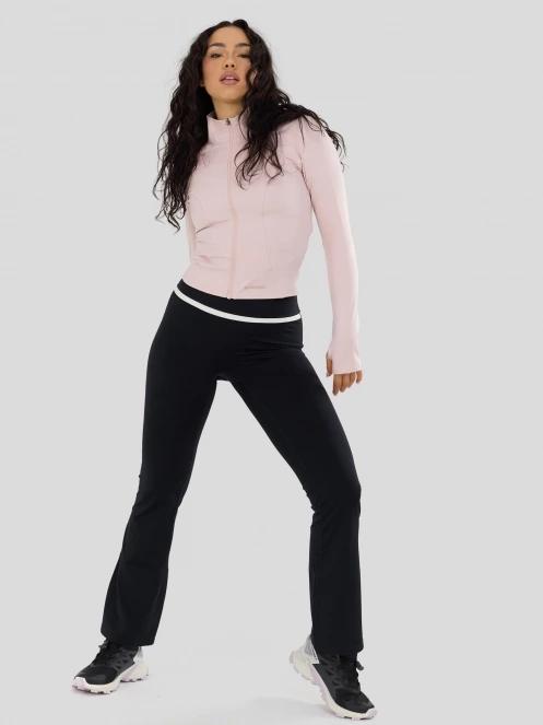 Fundango Flop Zip Up Top for women in pink 4