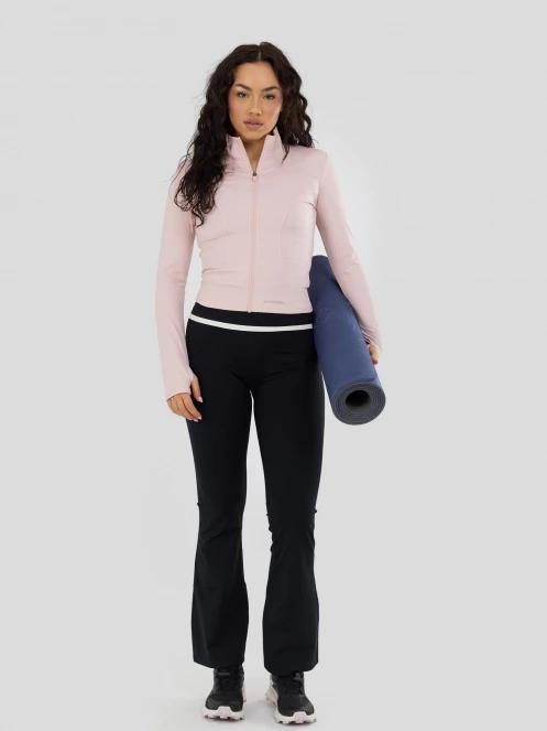 Fundango Flop Zip Up Top for women in pink 5