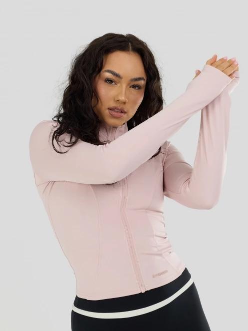 Fundango Flop Zip Up Top for women in pink 6
