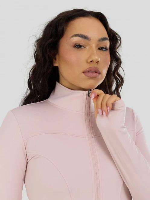 Fundango Flop Zip Up Top for women in pink 10