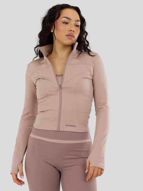 Fundango Flop Zip Up Top for women in pink 2