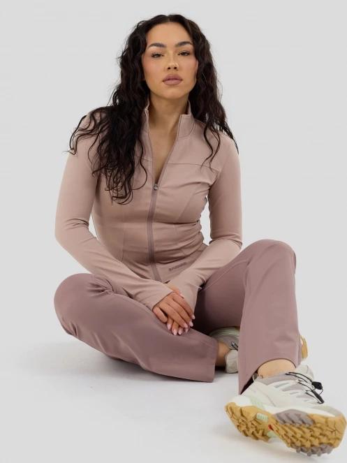 Fundango Flop Zip Up Top for women in pink 4