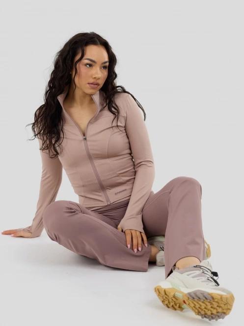 Fundango Flop Zip Up Top for women in pink 5