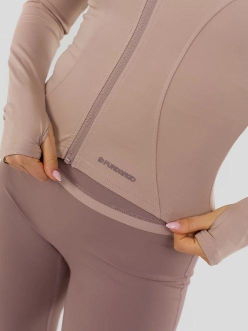 Fundango Flop Zip Up Top for women in pink 6