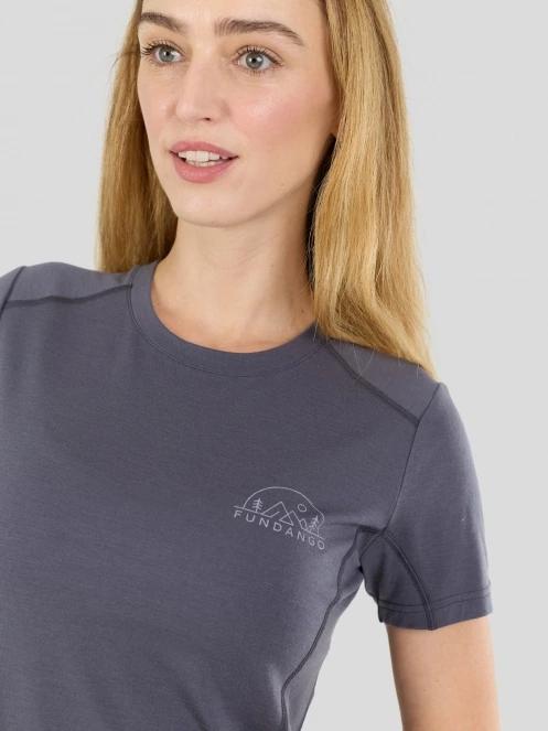 Fundango Reinga Merino T-shirt for women in blue 6
