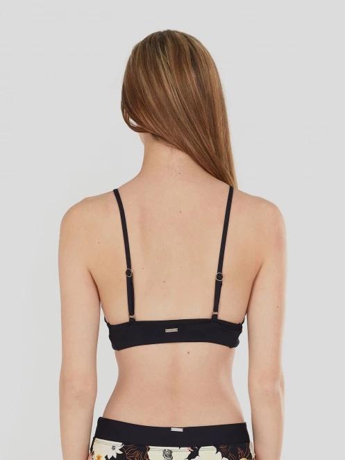 Fundango Sahara V-neck Cami Top for women in black 3