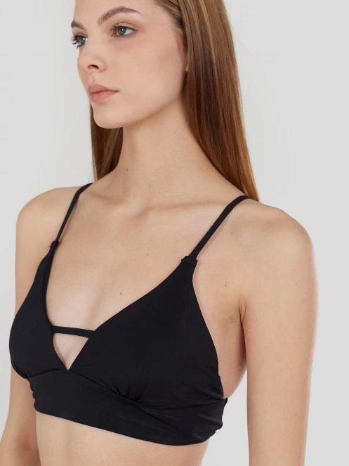 Fundango Sahara V-neck Cami Top for women in black 5