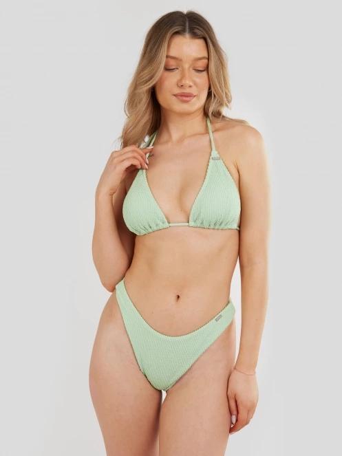 Fundango Innisfil Triangle Jacquard Top for women in green 2