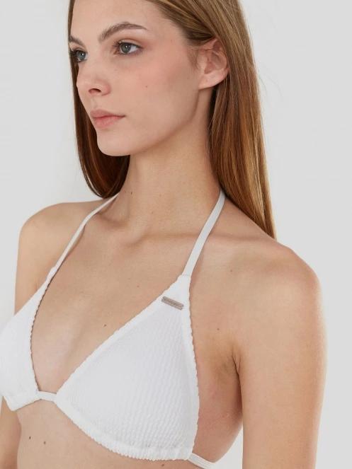 Fundango Innisfil Triangle Jacquard Top for women in white 5