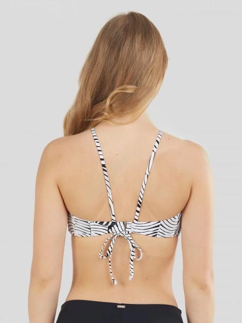 Fundango Hogg High Neck Top for women in white 3