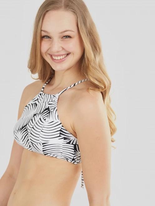 Fundango Hogg High Neck Top for women in white 6