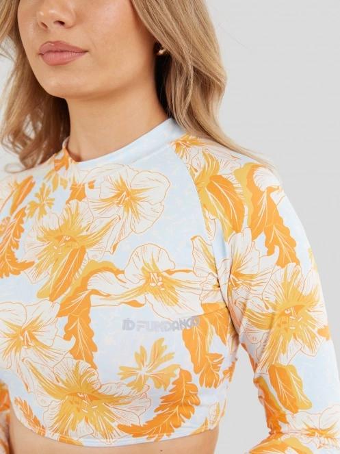 Fundango Amelia Surf Top for women in orange 6