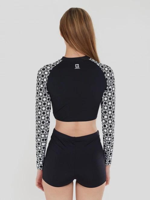 Fundango Amelia Surf Top for women in black 3