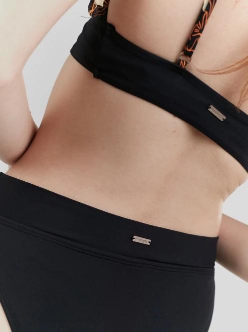 Fundango Sahara Mid Waist Full Bottom for women in black 7