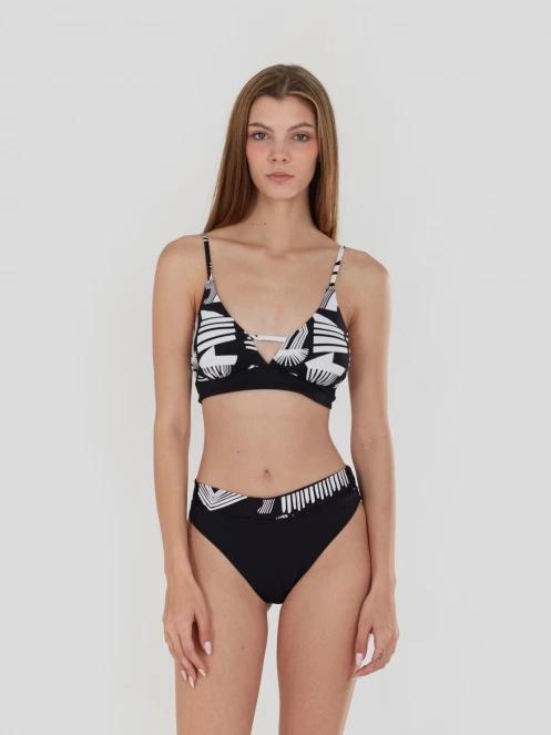 Fundango Sahara Mid Waist Full Bottom for women in black 4