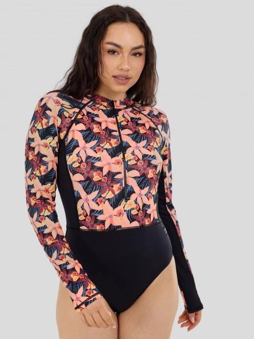 Fundango Dolphin Long Sleeve Suit for women in pink 2