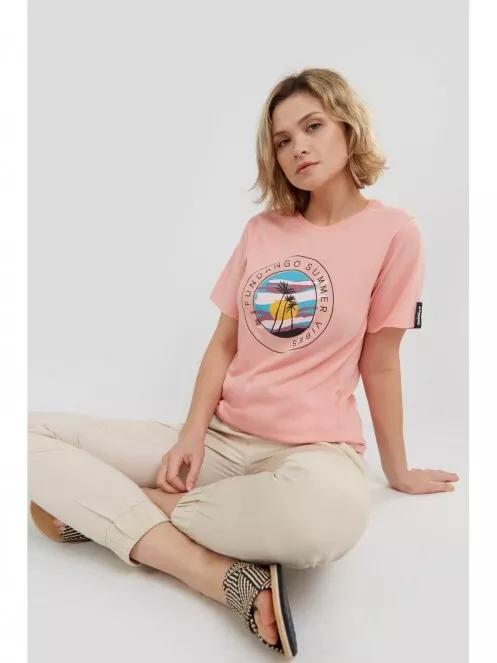 Fundango Bolton T-shirt for women in magenta 5