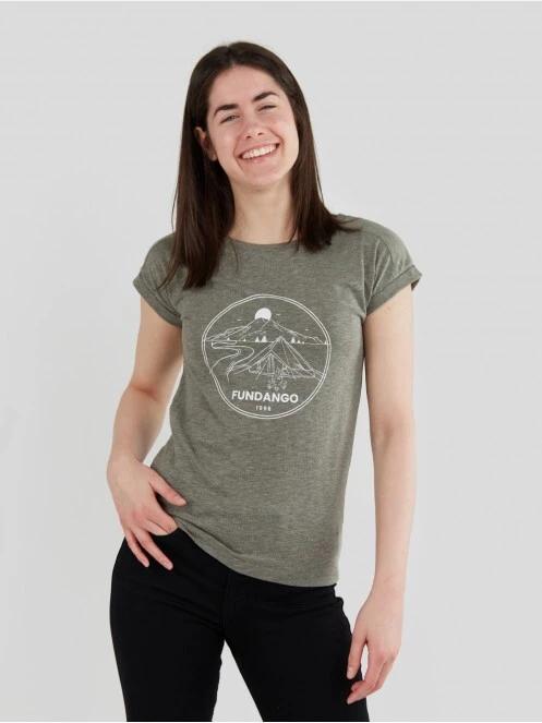 Fundango Amira T-shirt for women in oliv 2