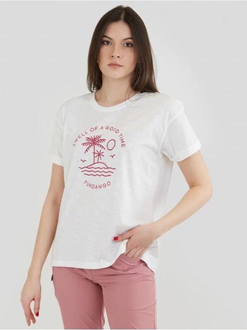 Fundango Nissa T-shirt for women in white 2