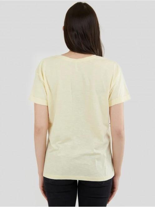 Fundango Nissa T-shirt for women in yellow 3