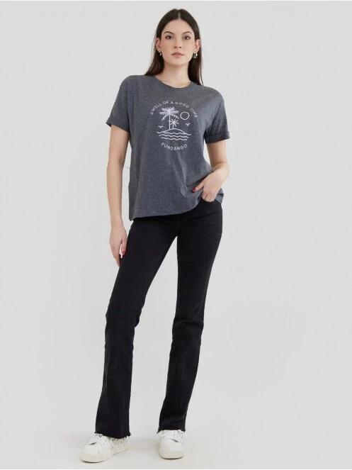 Fundango Nissa T-shirt for women in grey 4