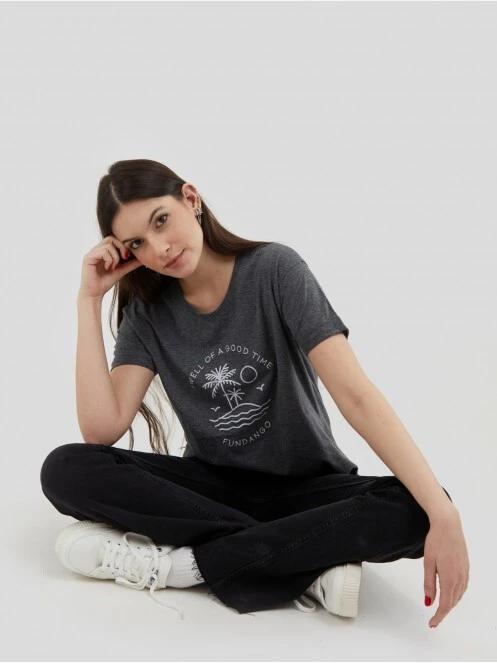 Fundango Nissa T-shirt for women in grey 5