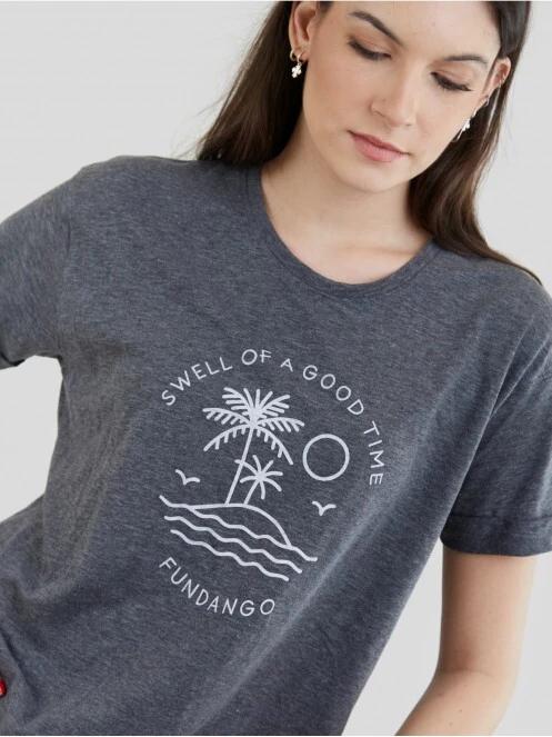 Fundango Nissa T-shirt for women in grey 6