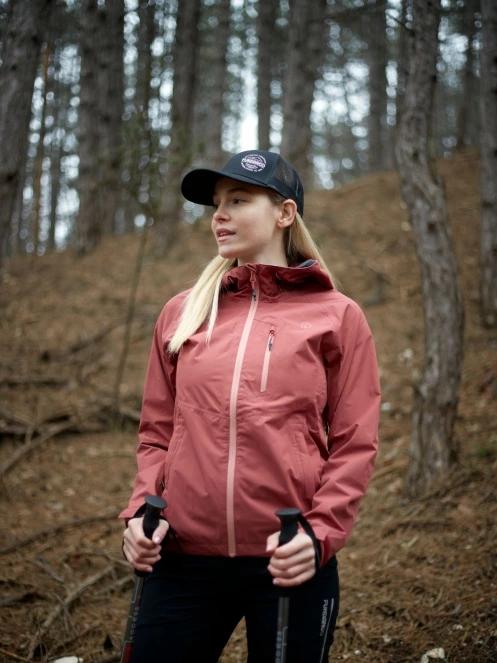 Fundango Piora Waterproof Jacket for women in red 8